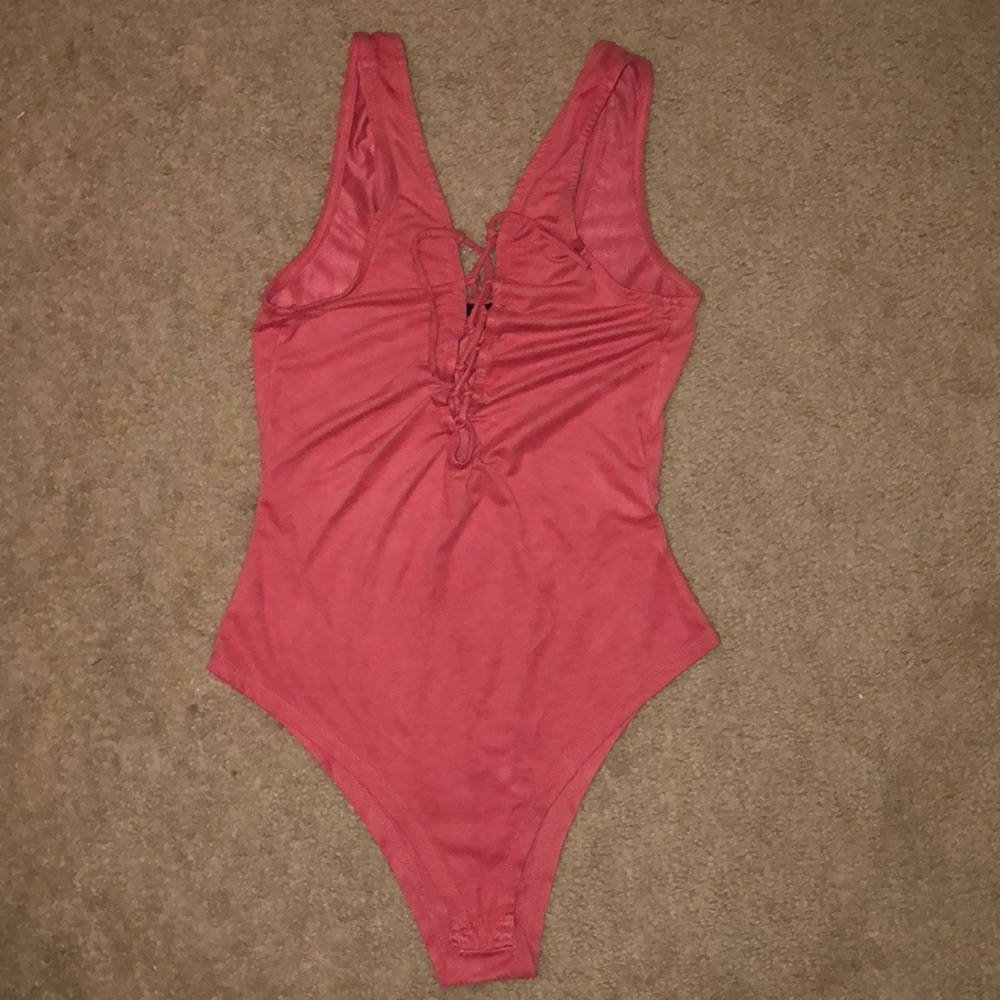Coral bodysuit